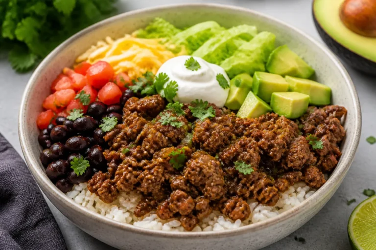 High Protein Taco Beef Bowls – A Fast, Filling Weeknight Favorite