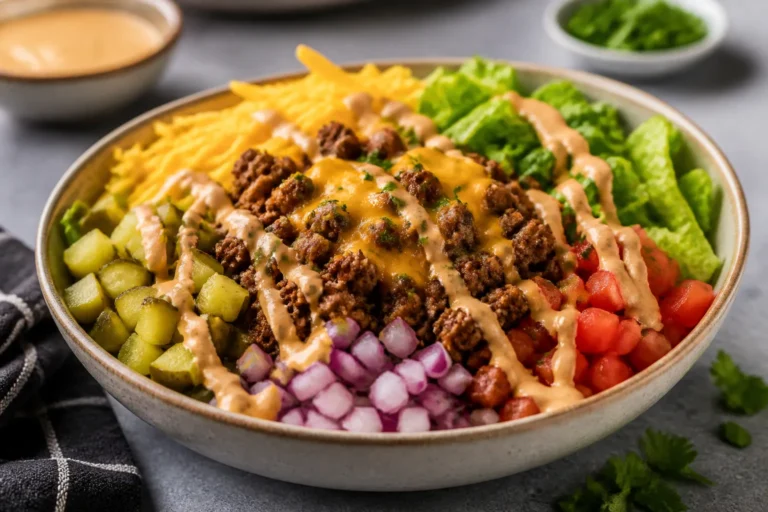 Cheeseburger Protein Bowls – A Fast, Flavor-Packed Meal