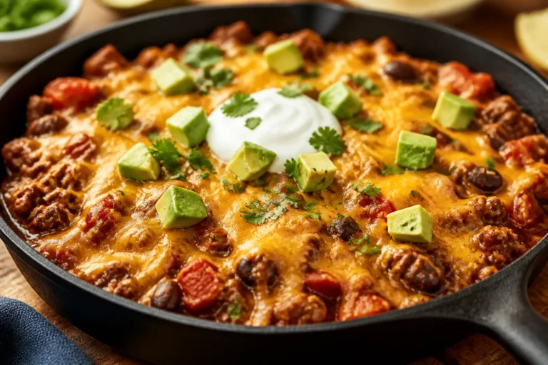 High Protein Beef Enchilada Skillet – A Fast, Flavor-Packed Weeknight Dinner