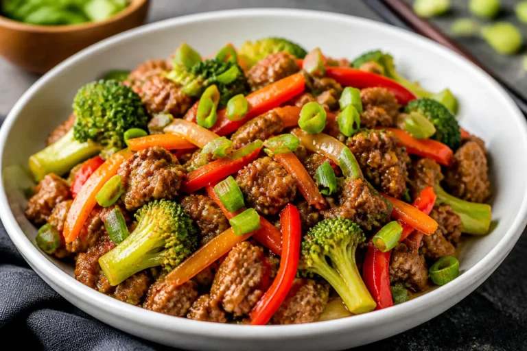 Healthy Ground Beef Stir Fry – Quick, Flavorful, and Weeknight-Friendly