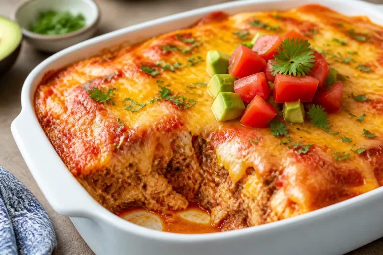 Low Carb Beef Enchilada Bake – A Cozy, Weeknight-Friendly Casserole