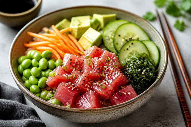Protein Packed Tuna Poke Bowls – Fresh, Fast, and Satisfying