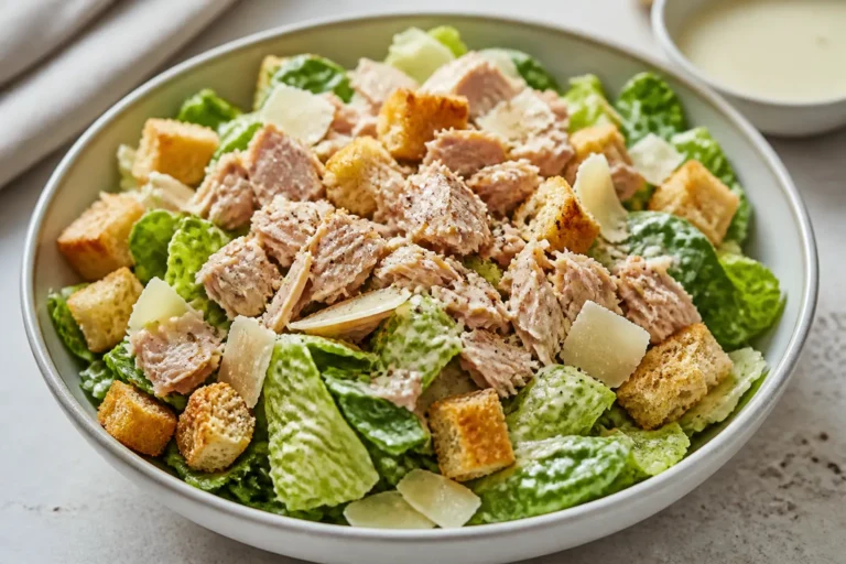 High Protein Tuna Caesar Salad – A Fast, Filling, and Flavor-Packed Meal