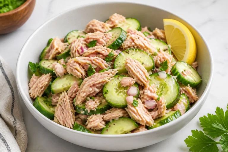 Protein Packed Tuna Cucumber Salad – Light, Crunchy, and Satisfying