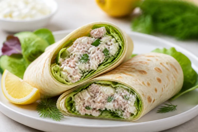 Tuna Cottage Cheese Wraps – A Quick, Protein-Packed Lunch
