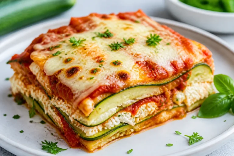 High Protein Zucchini Lasagna – Comforting, Light, and Satisfying