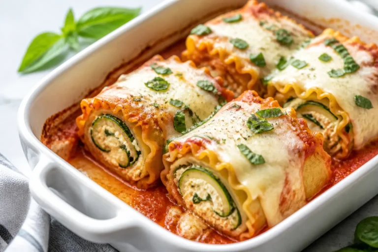 Cottage Cheese Zucchini Lasagna Roll-Ups – A Light, Cozy Twist on a Classic