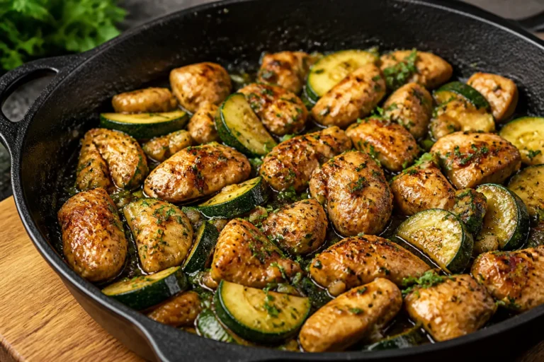 Garlic Butter Chicken and Zucchini Skillet – A Weeknight Favorite With Big Flavor