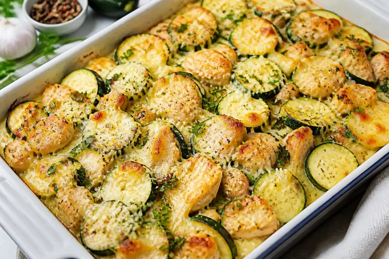 High Protein Chicken Zucchini Bake – Simple, Satisfying, and Meal-Prep Friendly