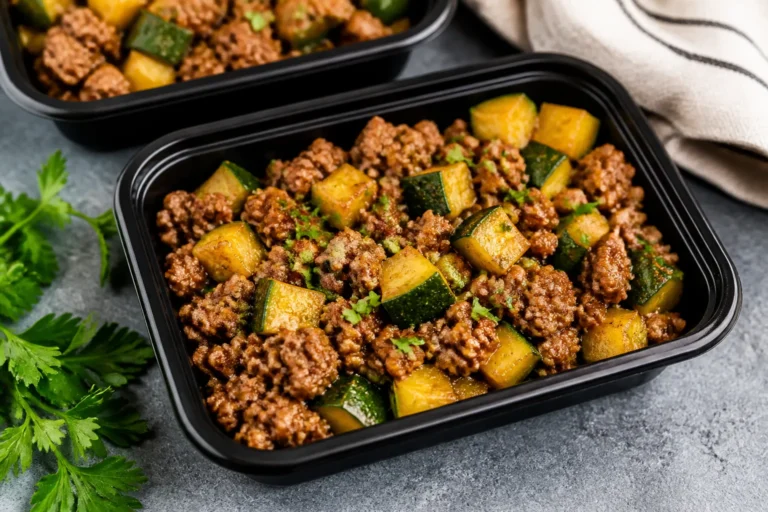 Ground Beef and Zucchini Meal Prep Bowls – Simple, Satisfying, and Ready for the Week