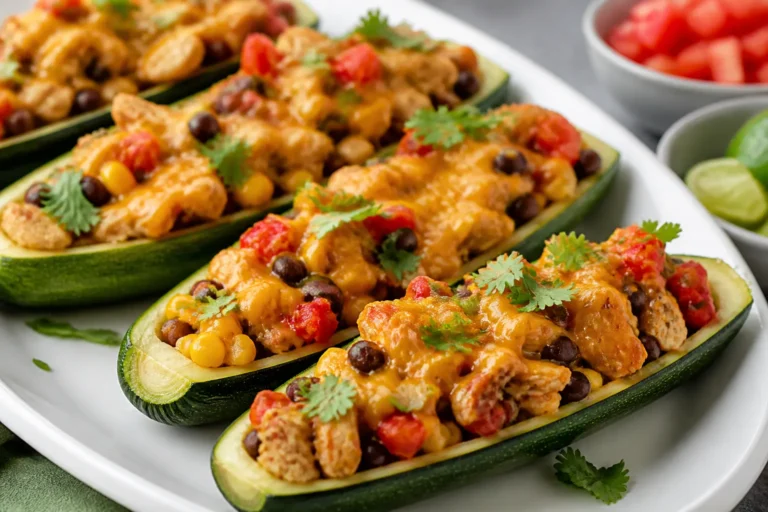 Southwest Chicken Zucchini Boats – A Fresh, Flavor-Packed Weeknight Dinner