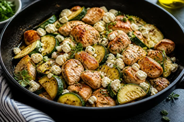Chicken Feta Zucchini Skillet – A Bright, One-Pan Weeknight Dinner