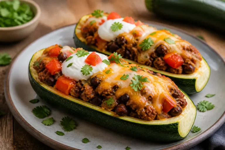 Ground Beef Burrito Zucchini Bowls – A Fresh, Satisfying Twist on Taco Night