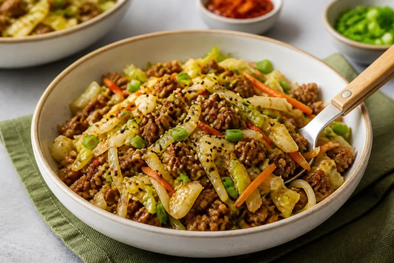 Ground Beef & Cabbage Power Bowls – A Simple, Satisfying Weeknight Meal