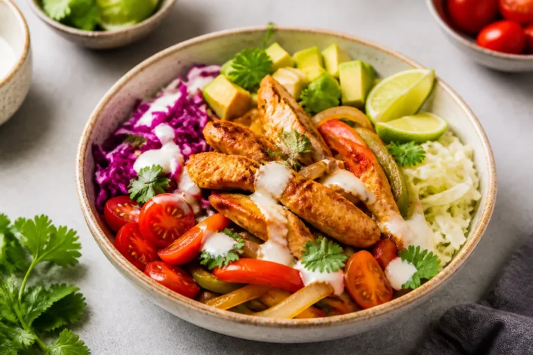 Chicken Fajita Cabbage Bowls – Fresh, Fast, and Flavor-Packed