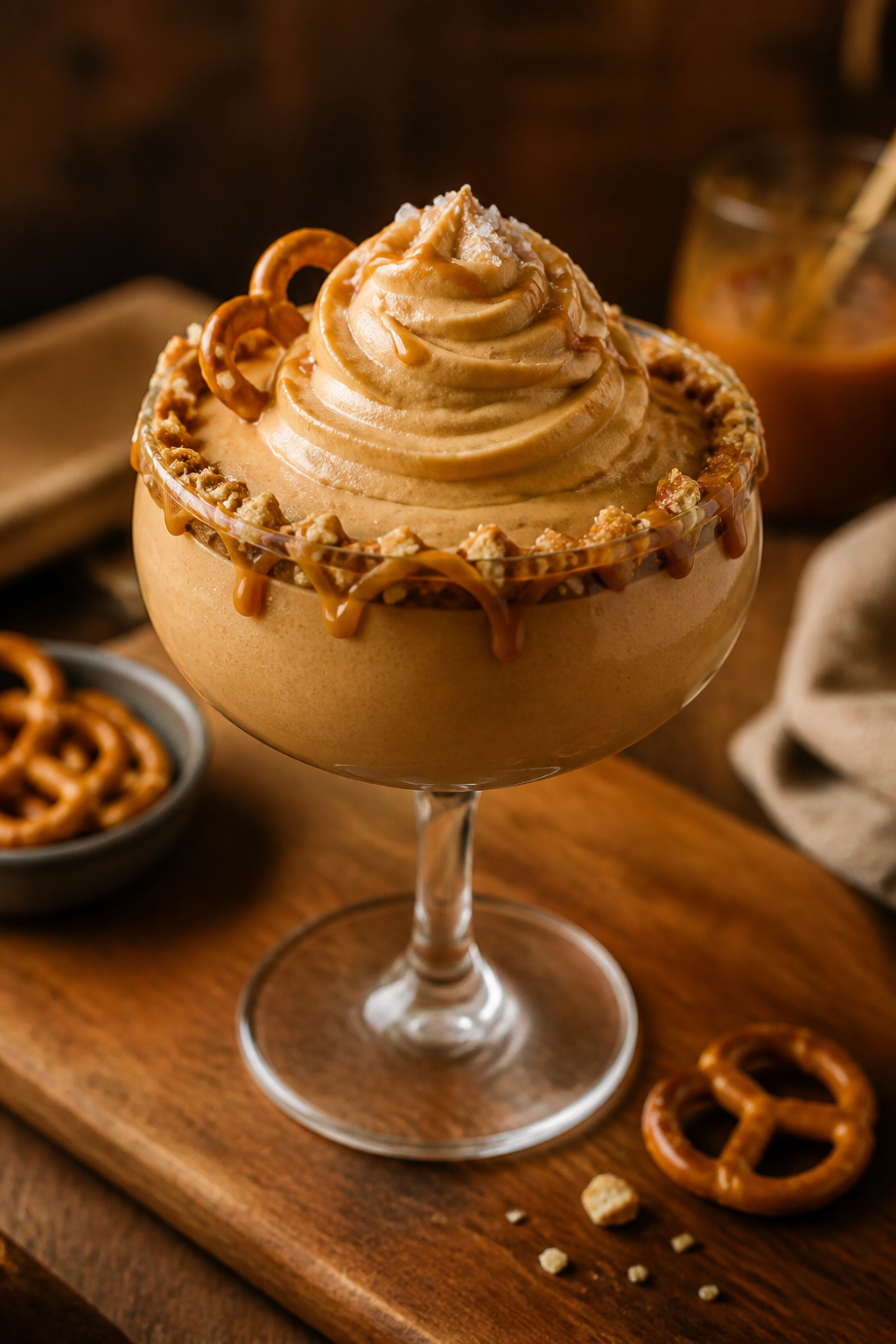 Final presentation with variation: Restaurant-quality “Dessert Glass” version—smoothie present