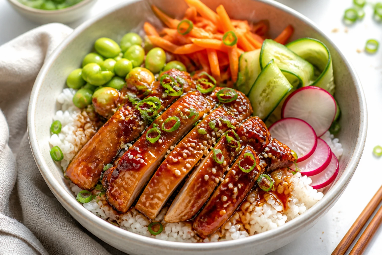 Honey Garlic Chicken Bowl That Slaps in 20 Minutes