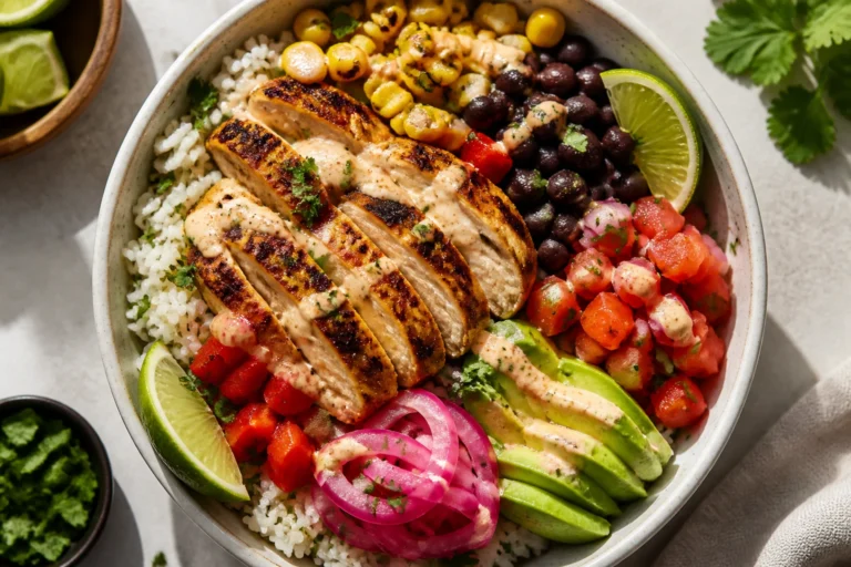 Southwest Chicken Burrito Bowl That Slaps Hard