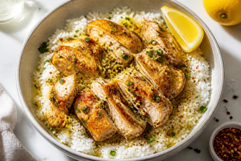 Garlic Butter Chicken Rice Bowl Weeknight Flavor Bomb