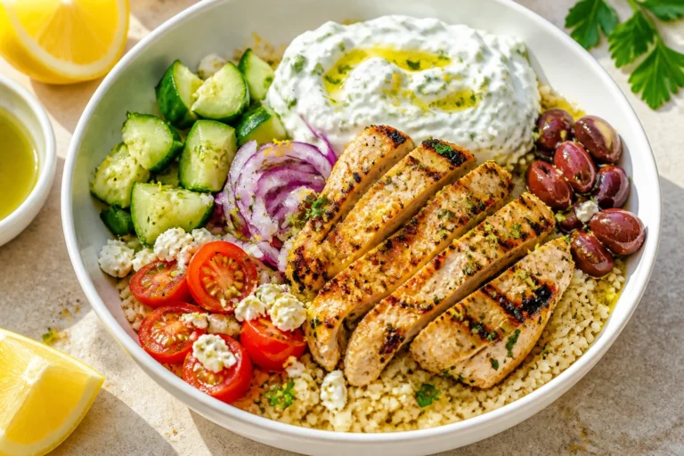 Greek Chicken Bowl That Tastes Like Sunshine