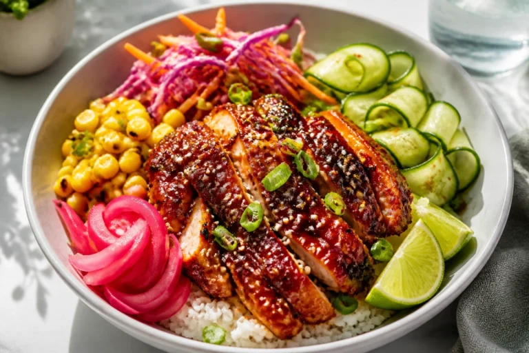 Hot Honey Chicken Bowl That Slaps Every Single Time