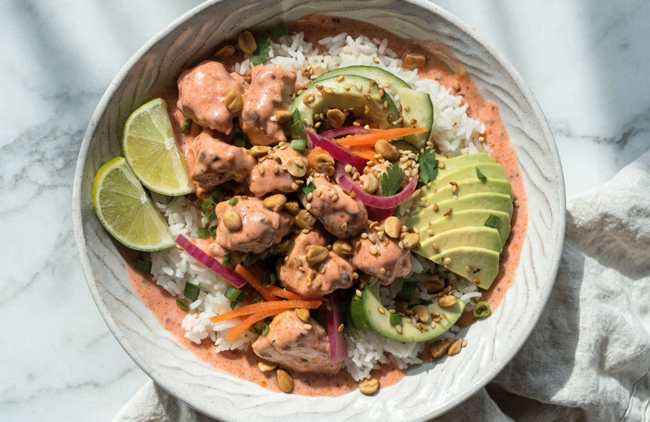 Bang Bang Chicken Bowl That Beats Takeout Every Time