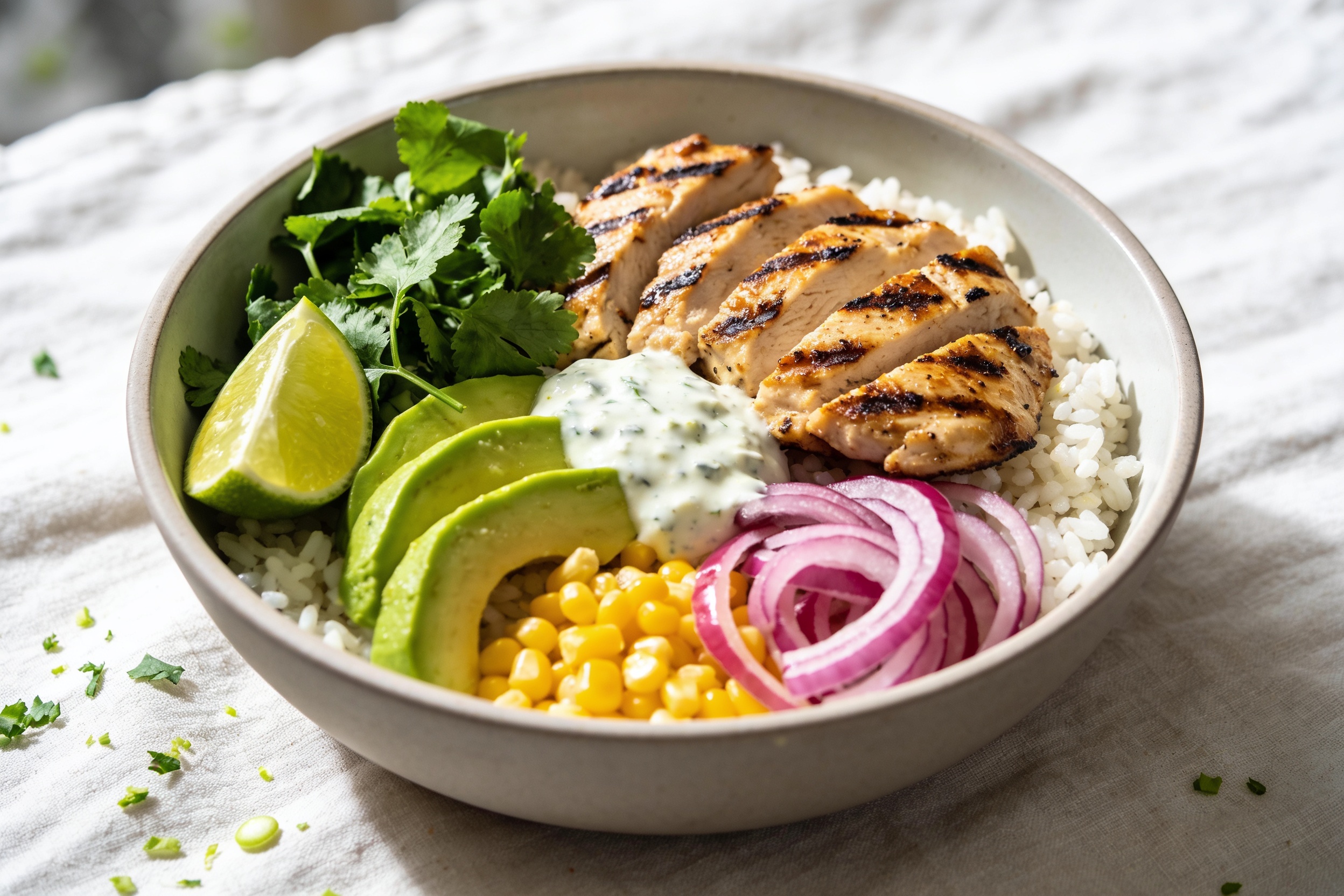 Cilantro Lime Chicken Rice Bowl That Slaps Every Time