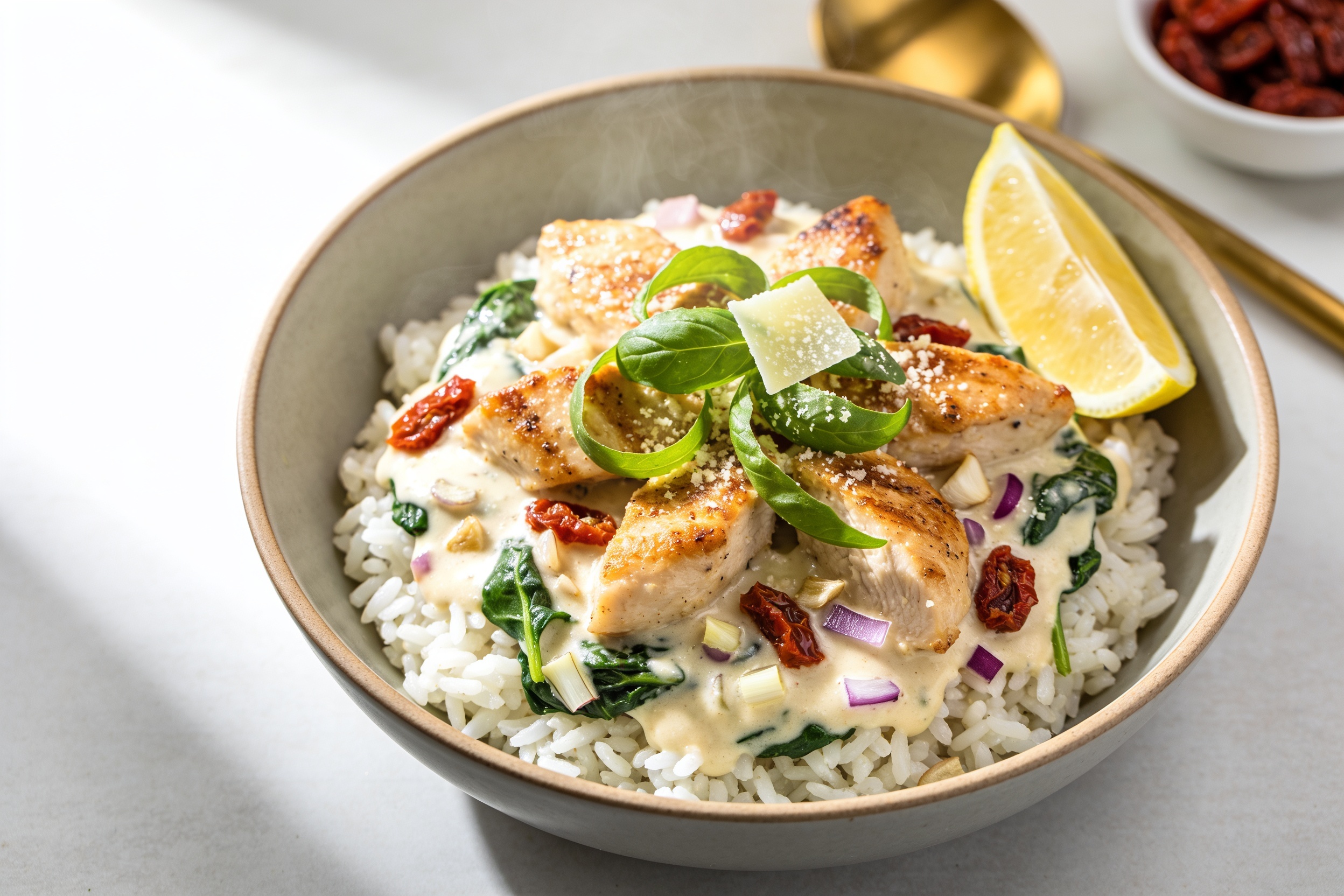 Creamy Marry Me Chicken Rice Bowl Everyone Craves