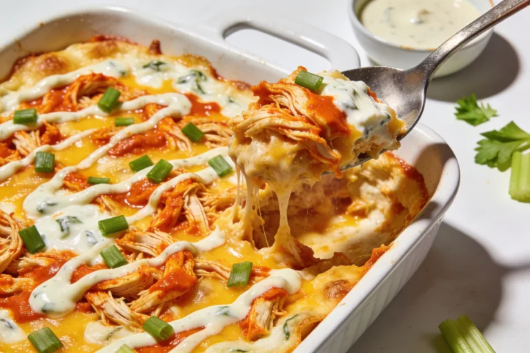 High Protein Buffalo Chicken Casserole You’Ll Crave