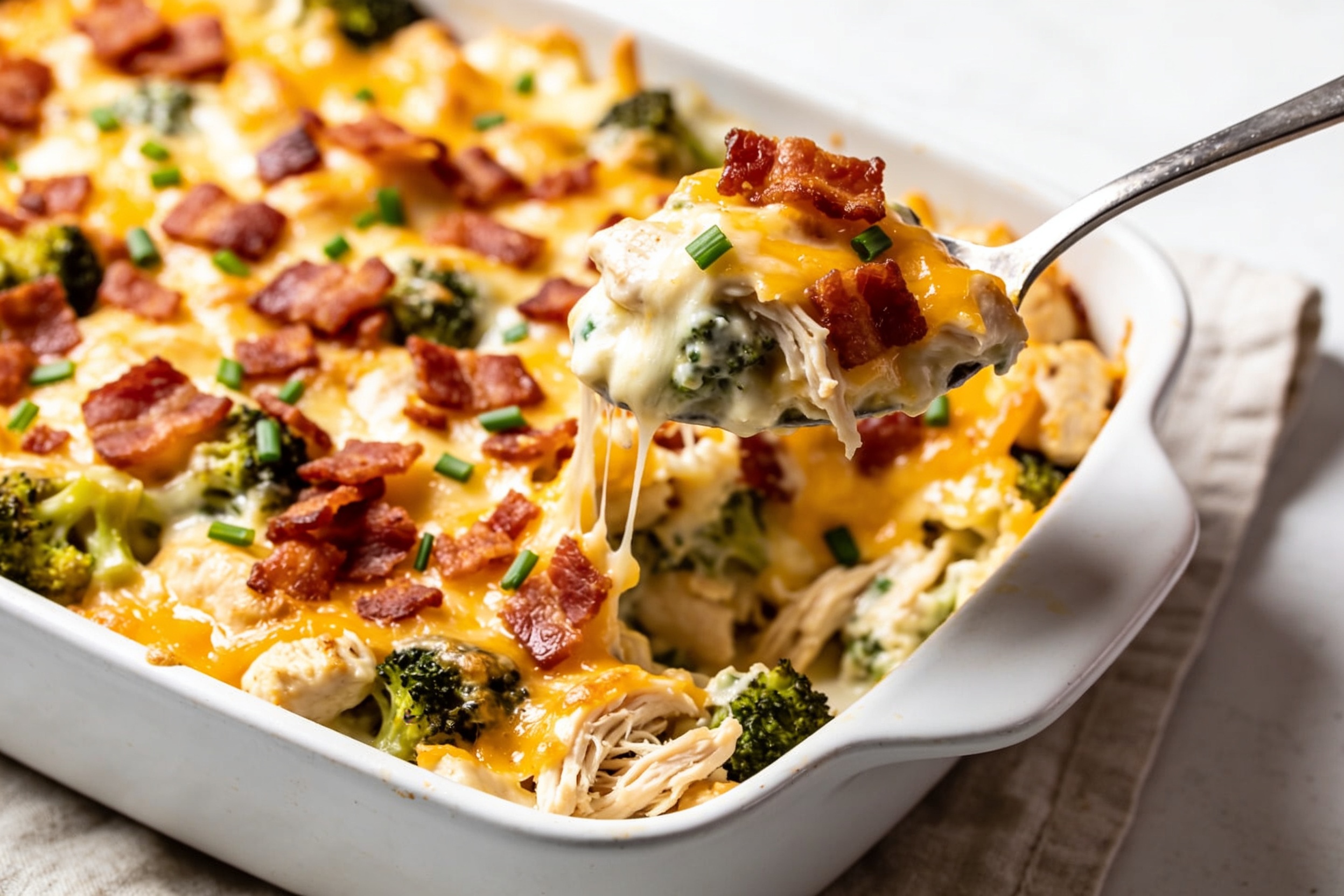High Protein Chicken Bacon Ranch Casserole Weeknight Hero