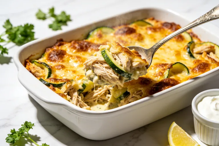 High Protein Chicken Zucchini Casserole That Slaps