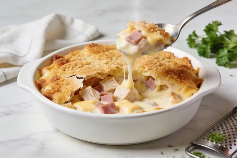 High Protein Chicken Cordon Bleu Casserole That Slaps
