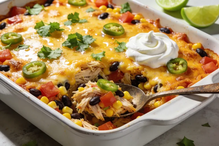 High Protein Mexican Chicken Casserole That Slaps