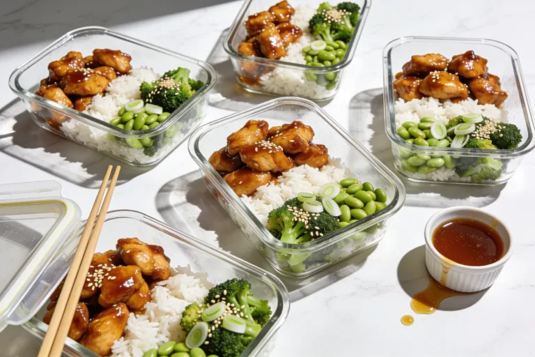 High Protein Honey Garlic Chicken Meal Prep