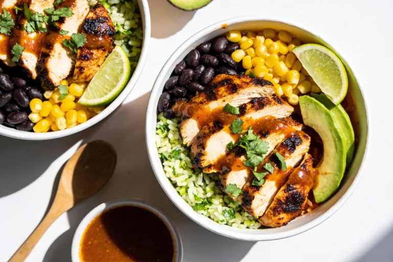 High Protein Chipotle Lime Chicken Meal Prep