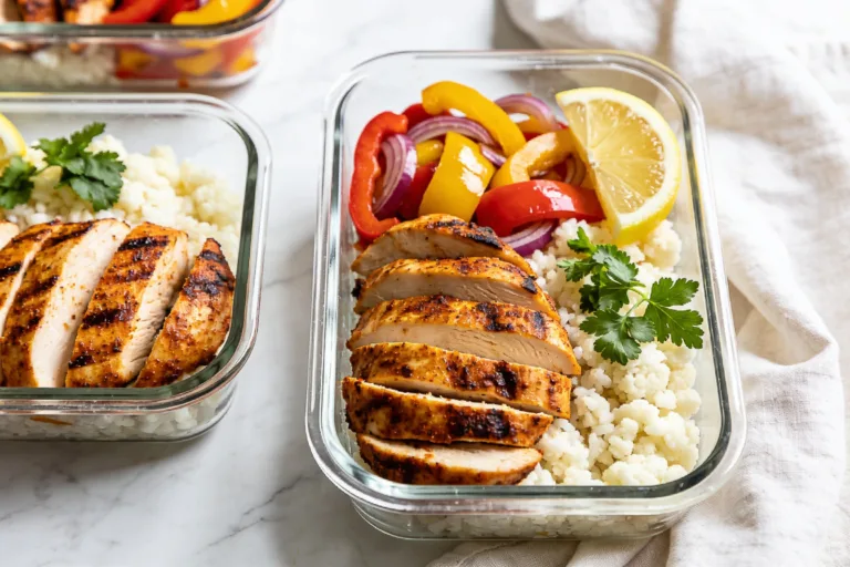 High Protein Cajun Chicken Meal Prep