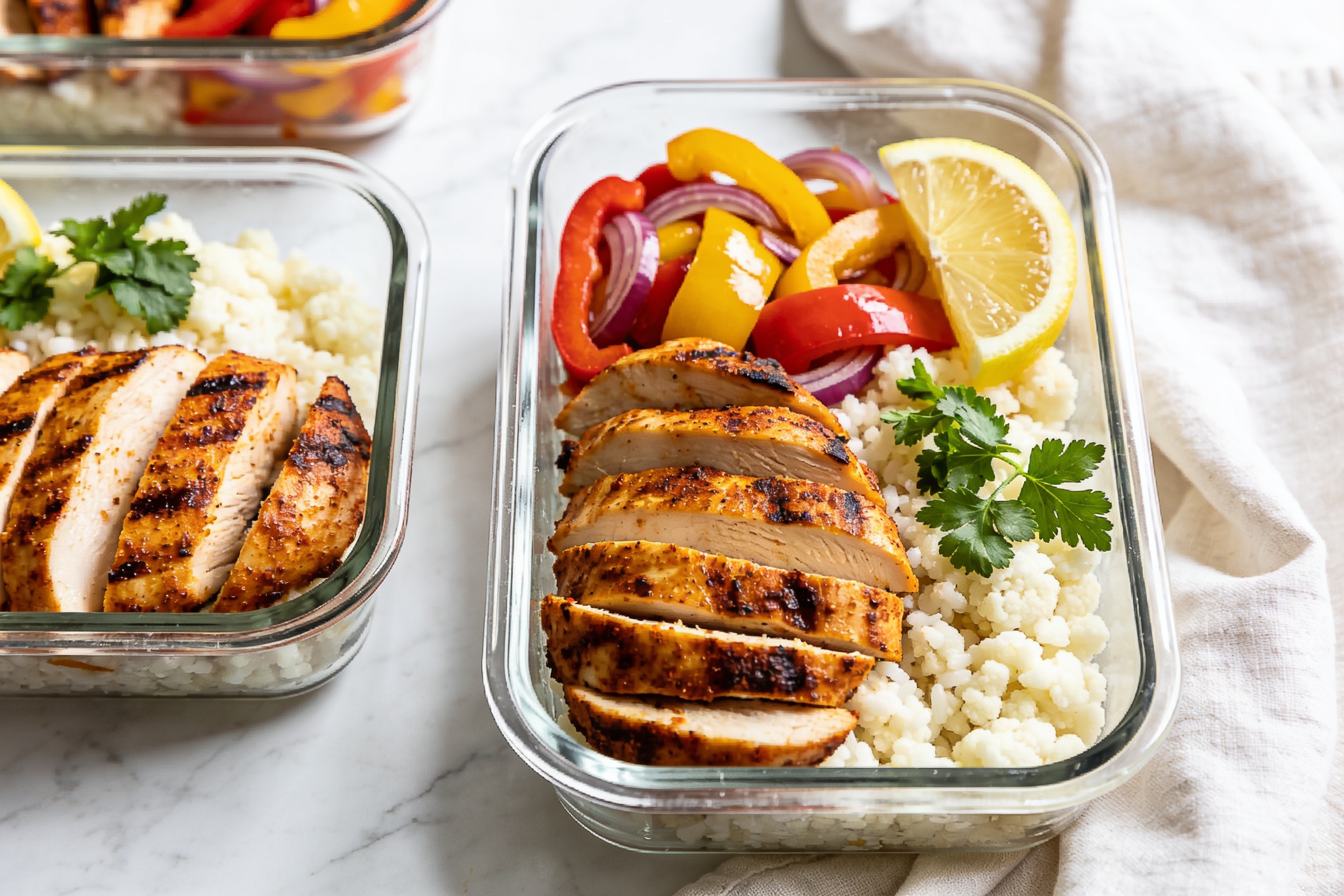 High Protein Cajun Chicken Meal Prep