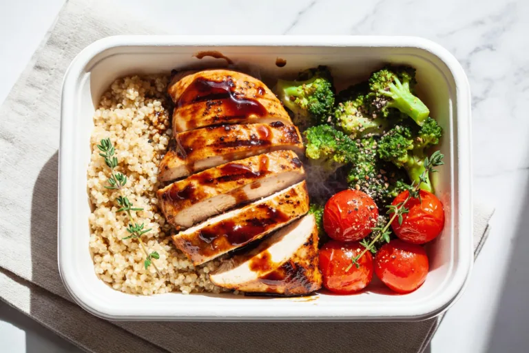 High Protein Balsamic Chicken Meal Prep