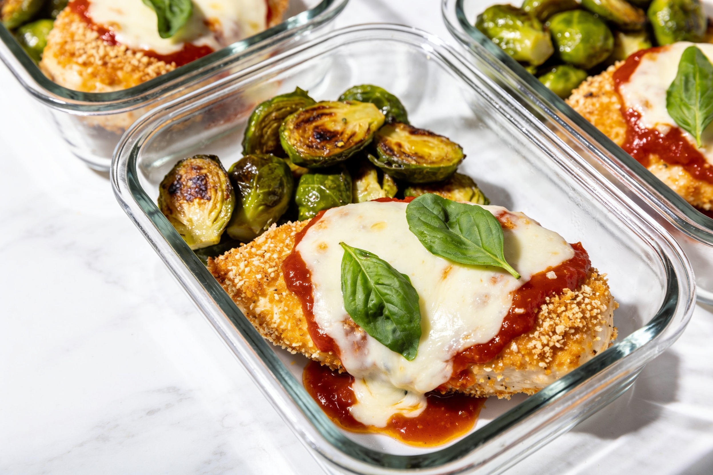 High Protein Chicken Parmesan Meal Prep