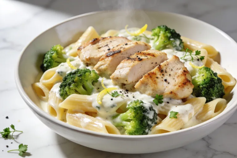 High Protein Chicken Broccoli Pasta Meal Prep