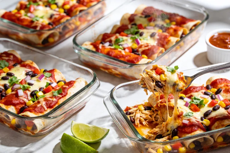High Protein Chicken Enchilada Meal Prep