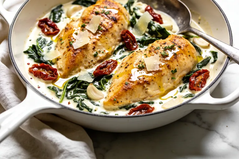 One Pan Creamy Tuscan Chicken