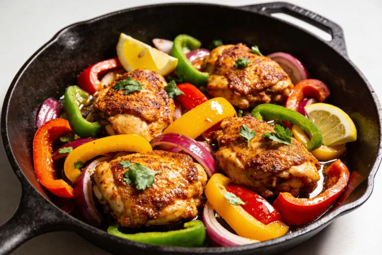 One Pan Cajun Chicken & Peppers