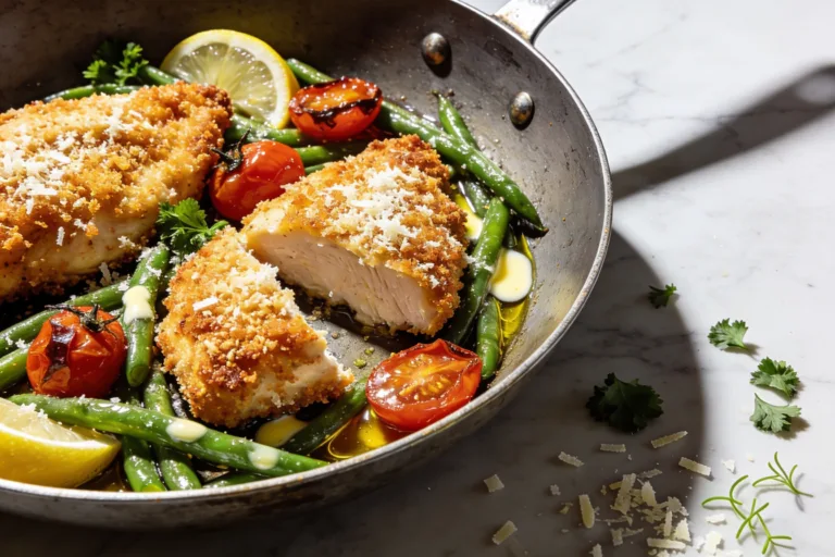 One Pan Parmesan Crusted Chicken