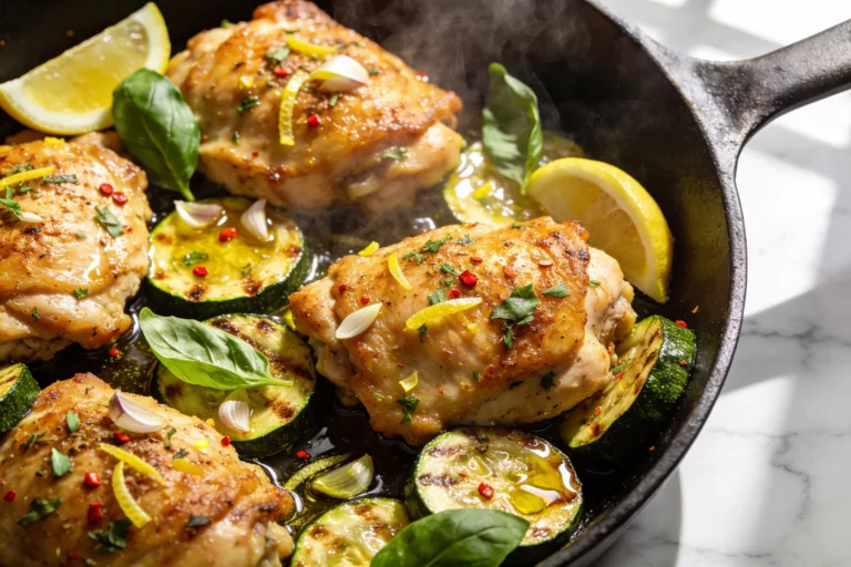 One Pan Italian Chicken & Zucchini