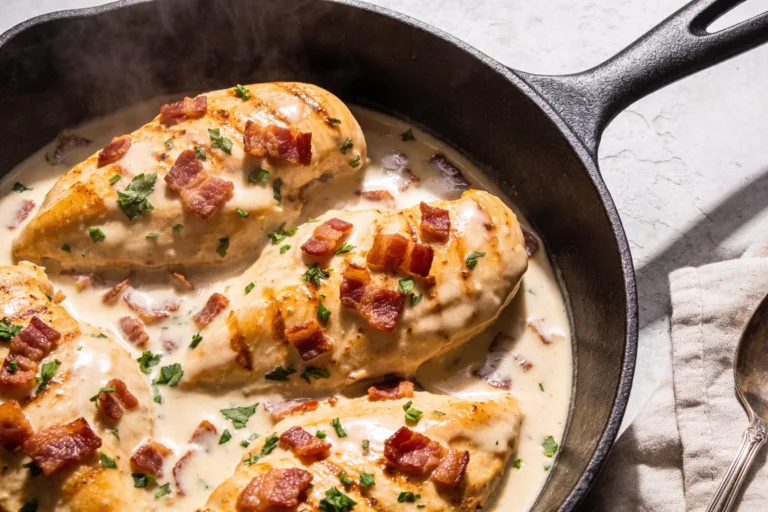 One Pan Creamy Bacon Chicken