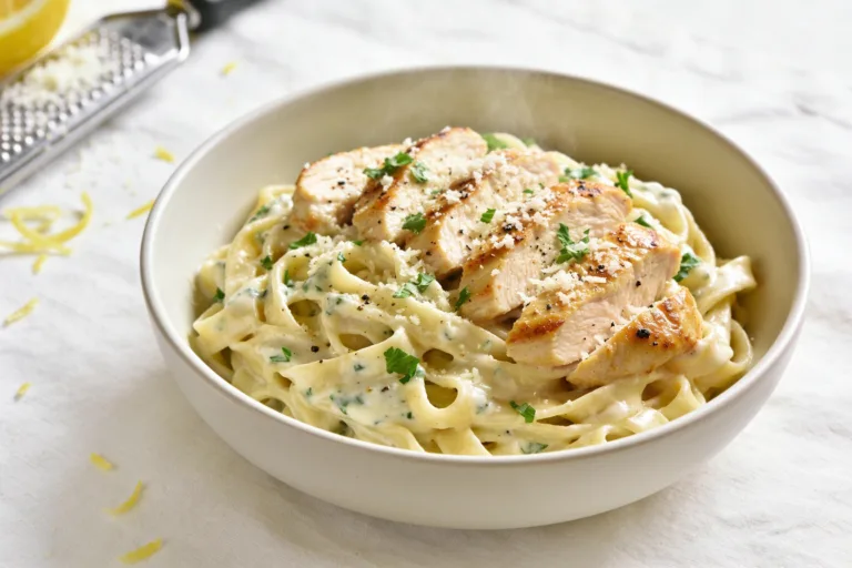 Healthy Chicken Alfredo