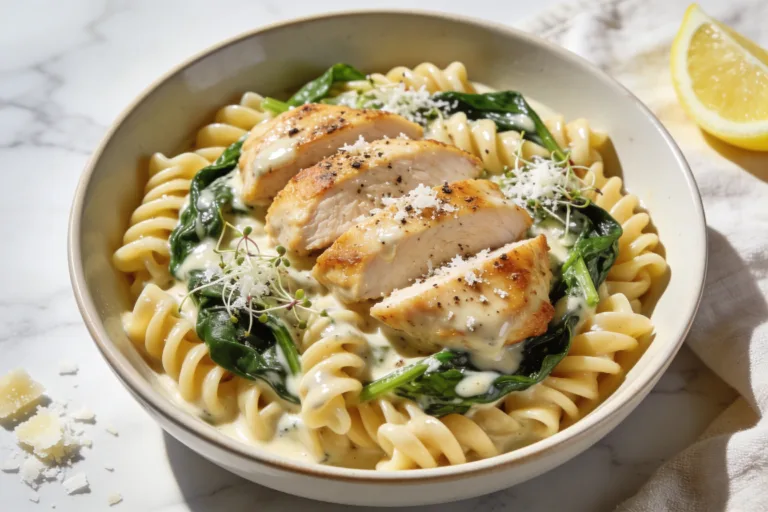 Creamy Spinach Chicken Pasta