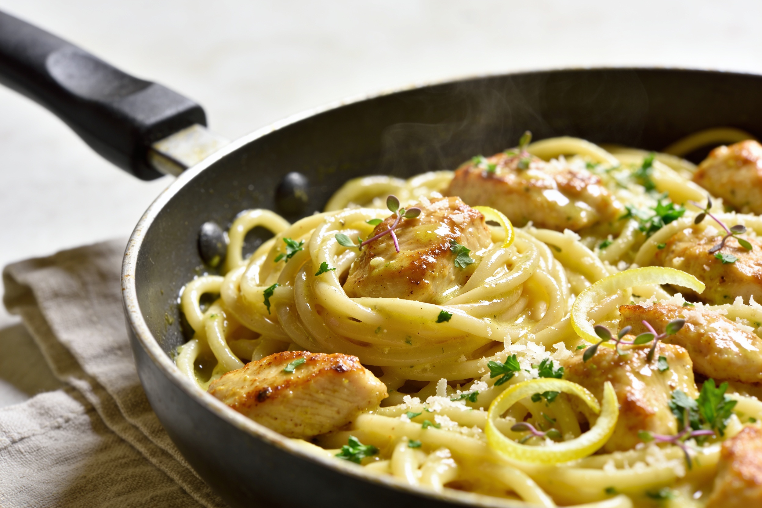 Garlic Butter Chicken Pasta