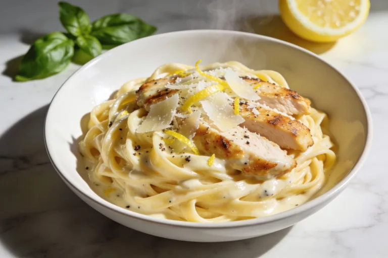 Creamy Lemon Parmesan Chicken Pasta